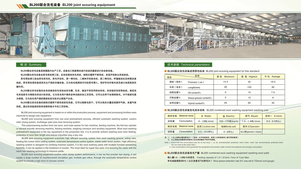 BL200聯(lián)合洗毛設(shè)備